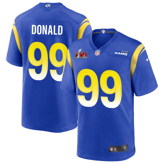 Aaron Donald Los Angeles Rams Nike Super Bowl LVI Game Jersey - Royal