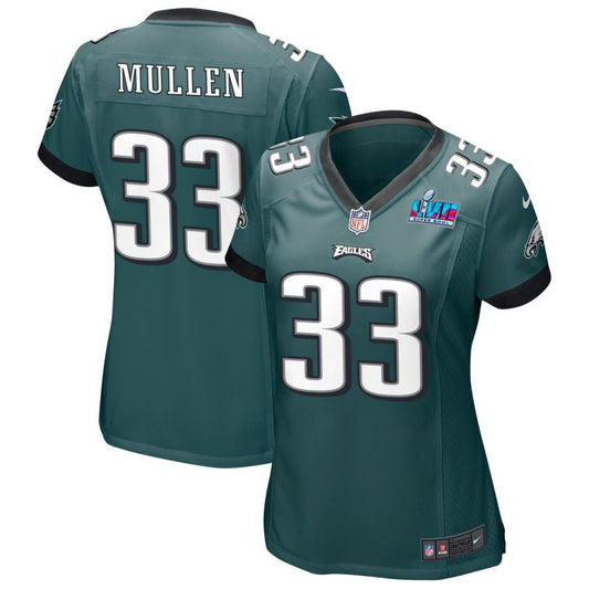 Tiawan Mullen Philadelphia Eagles Nike Damen Super Bowl LVII Spieltrikot – Mitternachtsgrün