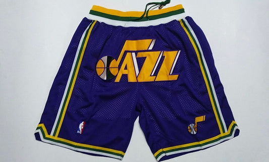 Men's Utah Jazz Purple Basketball Shorts