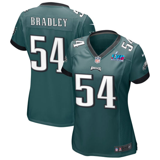 Shaun Bradley Philadelphia Eagles Nike Damen Super Bowl LVII Spieltrikot – Mitternachtsgrün