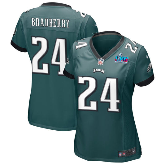 James Bradberry Philadelphia Eagles Nike Women's Super Bowl LVII Game Jersey - Midnight Green