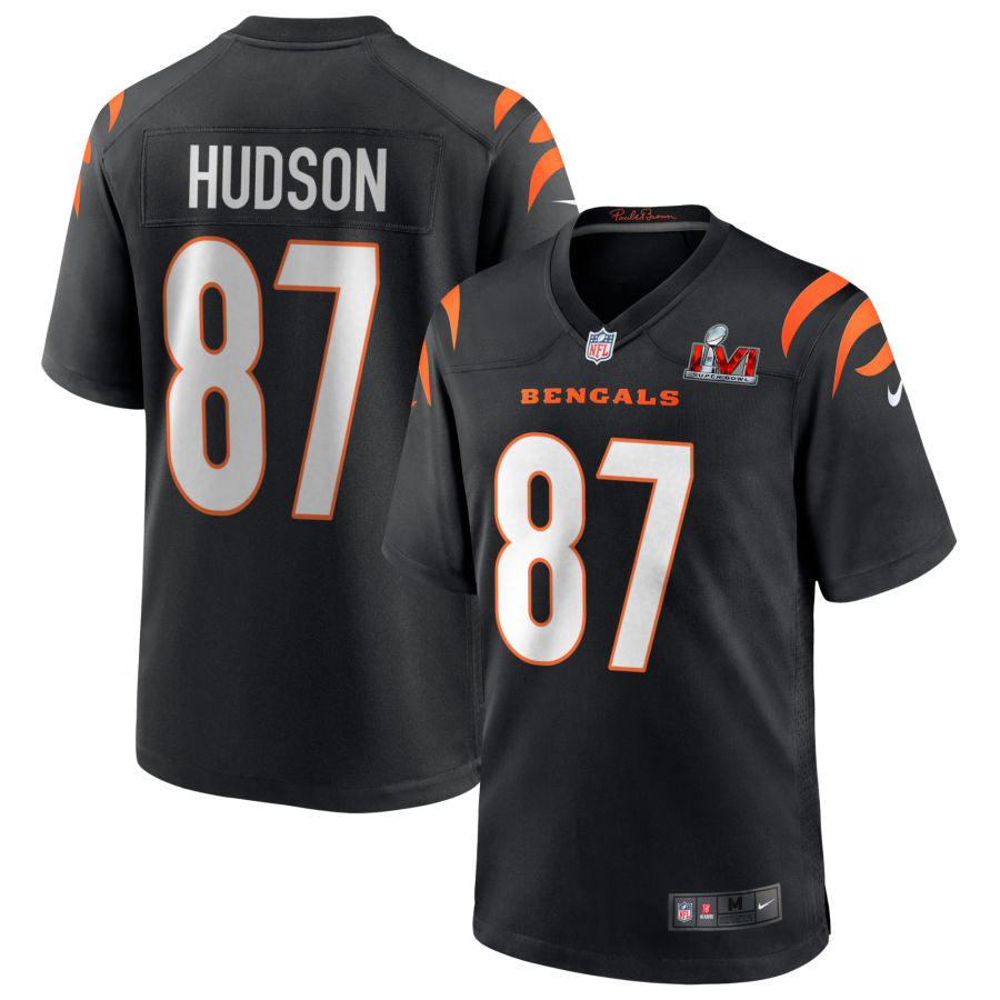 Tanner Hudson Cincinnati Bengals Nike Super Bowl LVI Spieltrikot - Schwarz