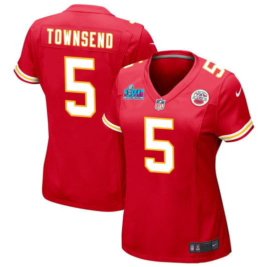 Tommy Townsend Kansas City Chiefs Nike Super Bowl LVII Spieltrikot für Damen – Rot