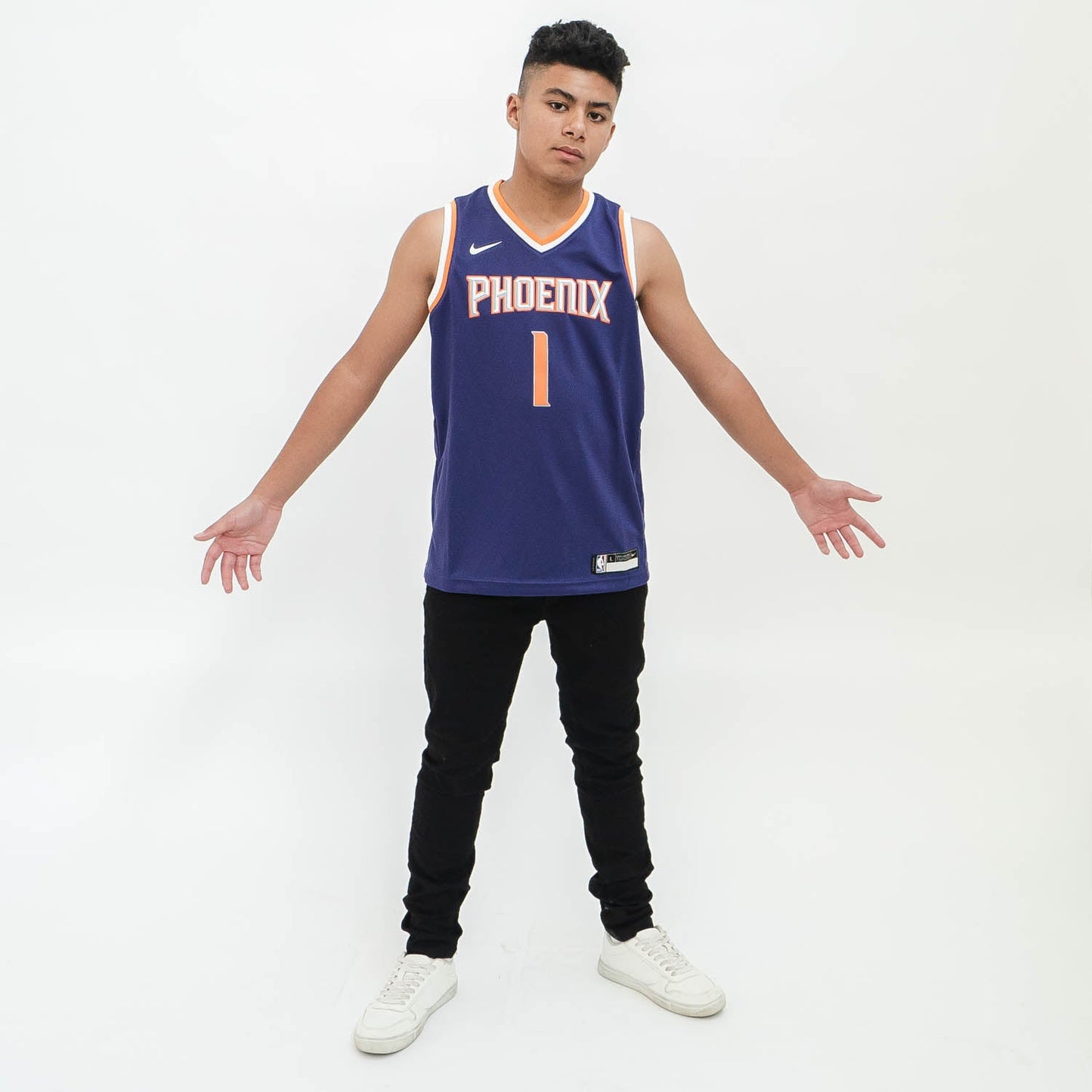 Devin Booker Phoenix Suns 2023 Icon Edition Youth NBA Swingman Jersey