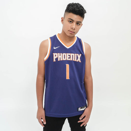 Devin Booker Phoenix Suns 2023 Icon Edition Jugend NBA Swingman Trikot 