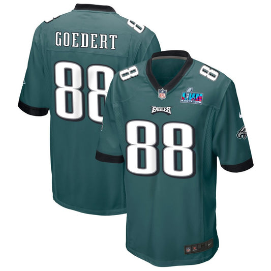 Dallas Goedert Philadelphia Eagles Nike Super Bowl LVII Game Jersey - Midnight Green