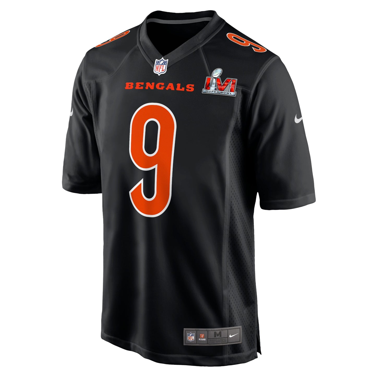 Joe Burrow Cincinnati Bengals Nike Super Bowl LVI Bound Game Fashion Jersey - Black