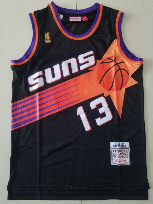 Phoenix Suns Steve Nash Black 1996–97 Hardwood Classics Swingman-Trikot für Herren