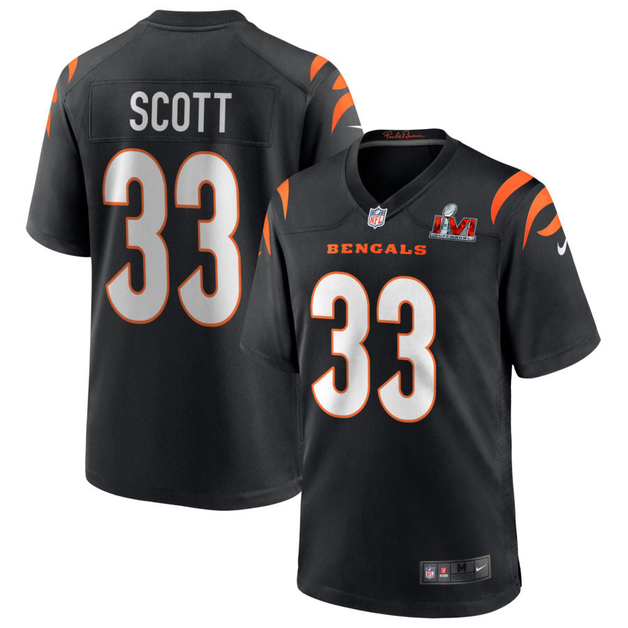 Nick Scott Cincinnati Bengals Nike Super Bowl LVI Spieltrikot – Schwarz