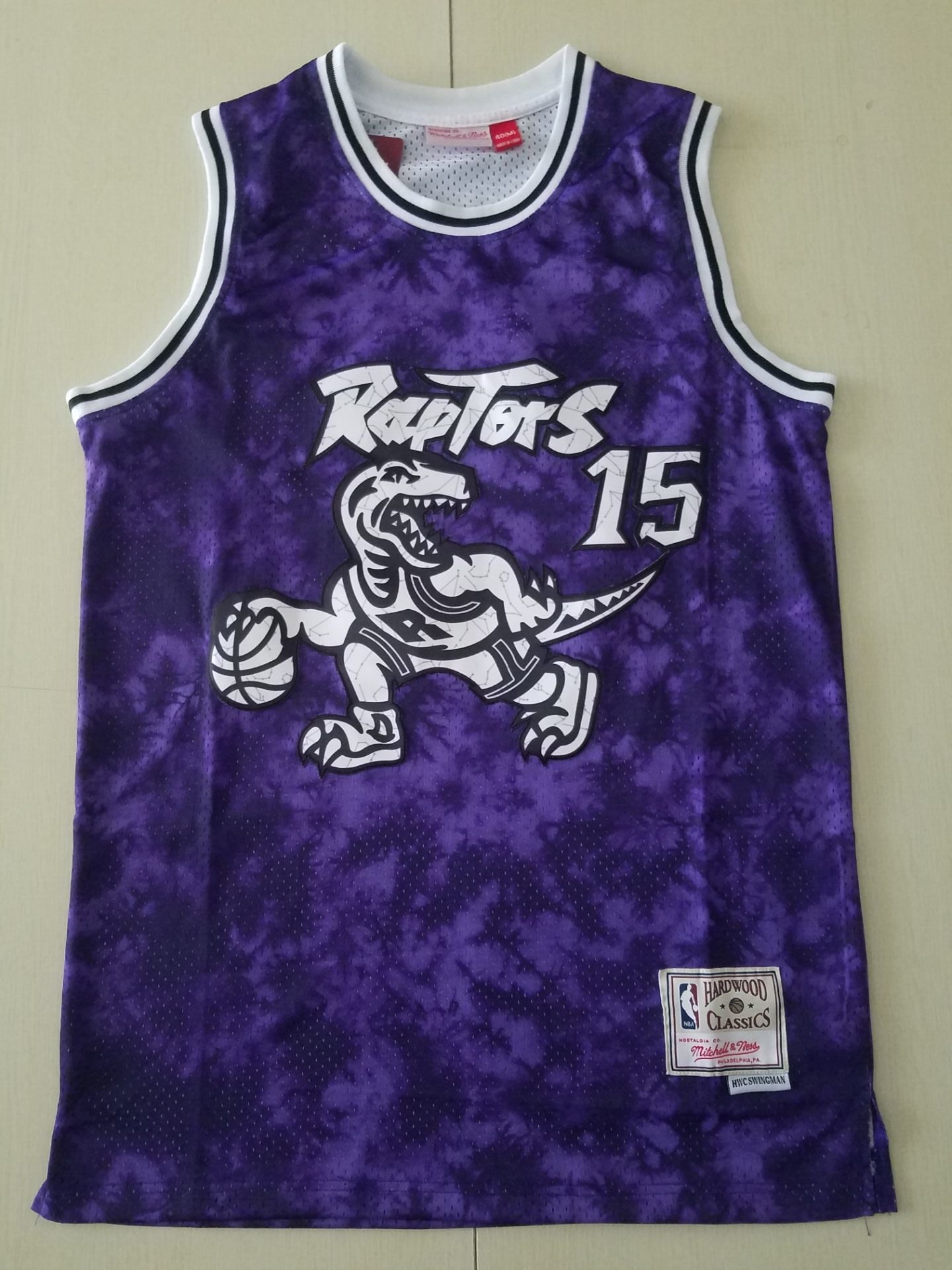 Toronto Raptors Vince Carter Purple Galaxy Swingman-Trikot für Herren