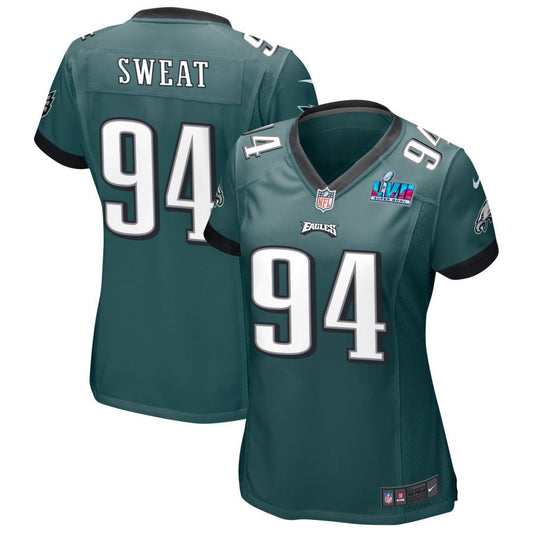 Josh Sweat Philadelphia Eagles Nike Women's Super Bowl LVII Game Jersey - Midnight Green