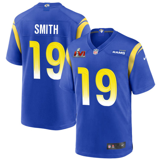 Xavier Smith Los Angeles Rams Nike Super Bowl LVI Spieltrikot – Royalblau