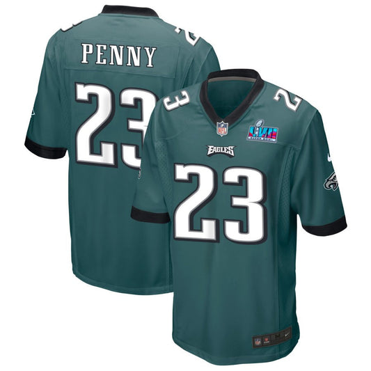 Rashaad Penny Philadelphia Eagles Nike Super Bowl LVII Spieltrikot – Mitternachtsgrün