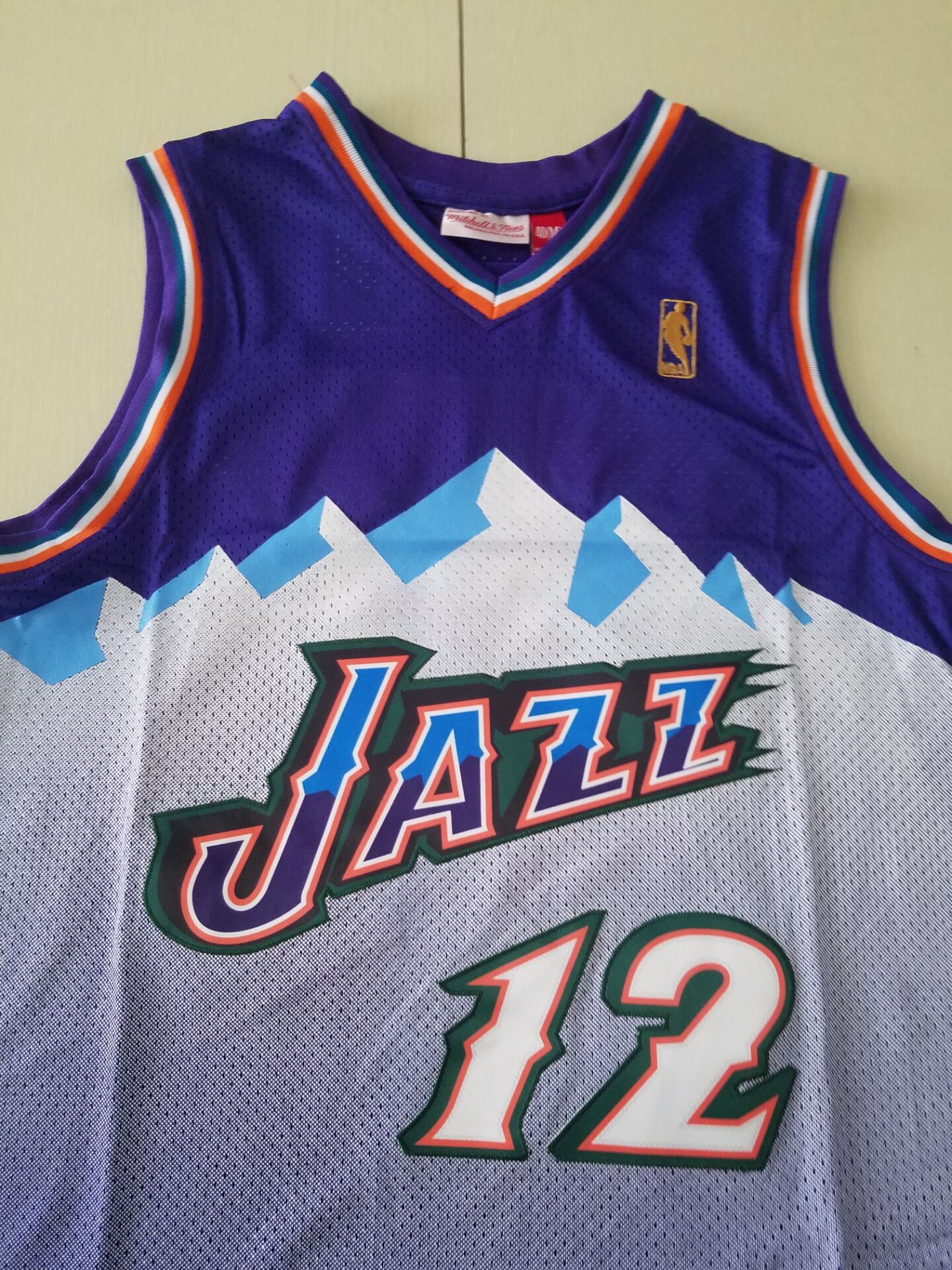 Men's Utah Jazz John Stockton Mitchell & Ness Purple 1996/97 Player Jersey