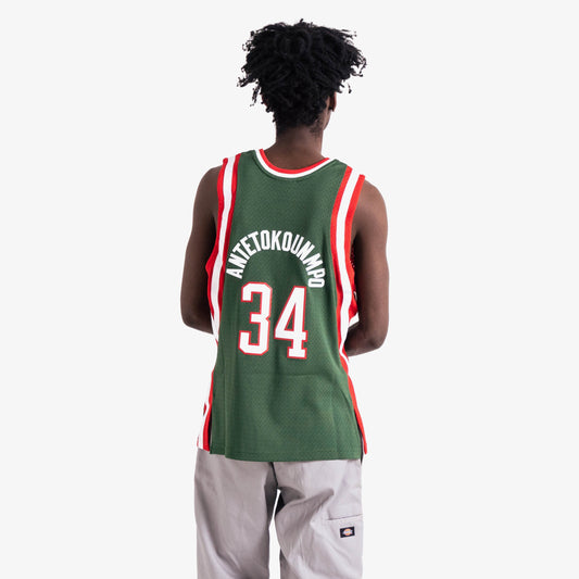 Giannis Antetokounmpo Milwaukee Bucks Rookie HWC Throwback NBA Swingman-Trikot