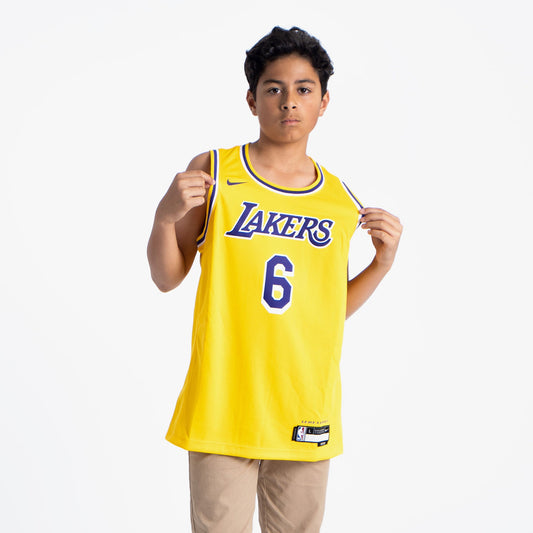 LeBron James Los Angeles Lakers 2023 Icon Edition Youth NBA Swingman Jersey