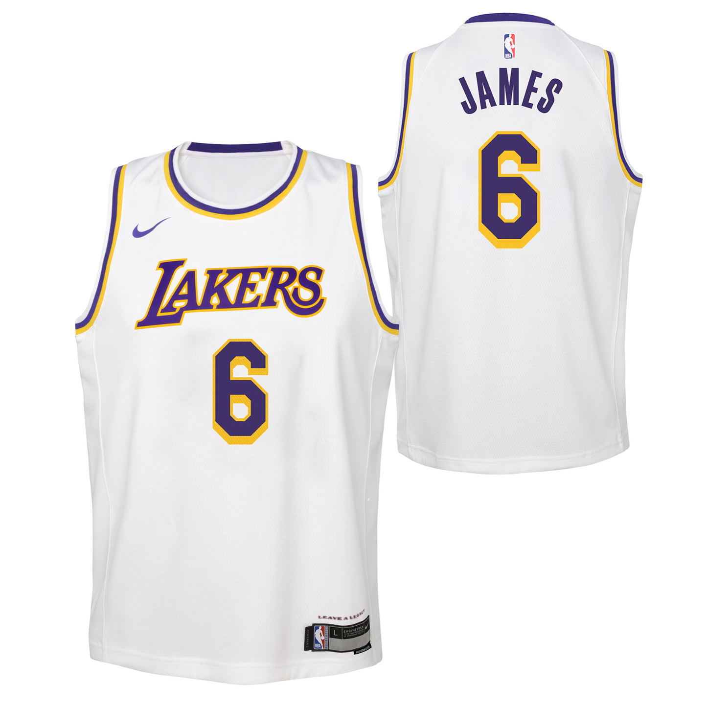 LeBron James Los Angeles Lakers 2023 Association Edition Youth NBA Swingman Jersey