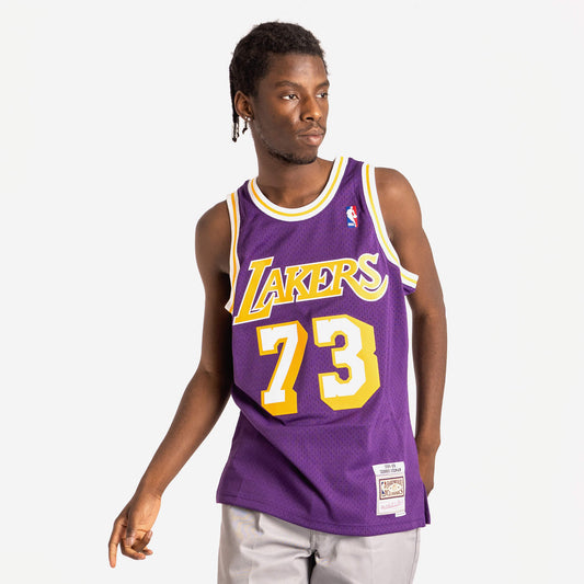 Dennis Rodman Los Angeles Lakers HWC Throwback NBA Swingman Jersey