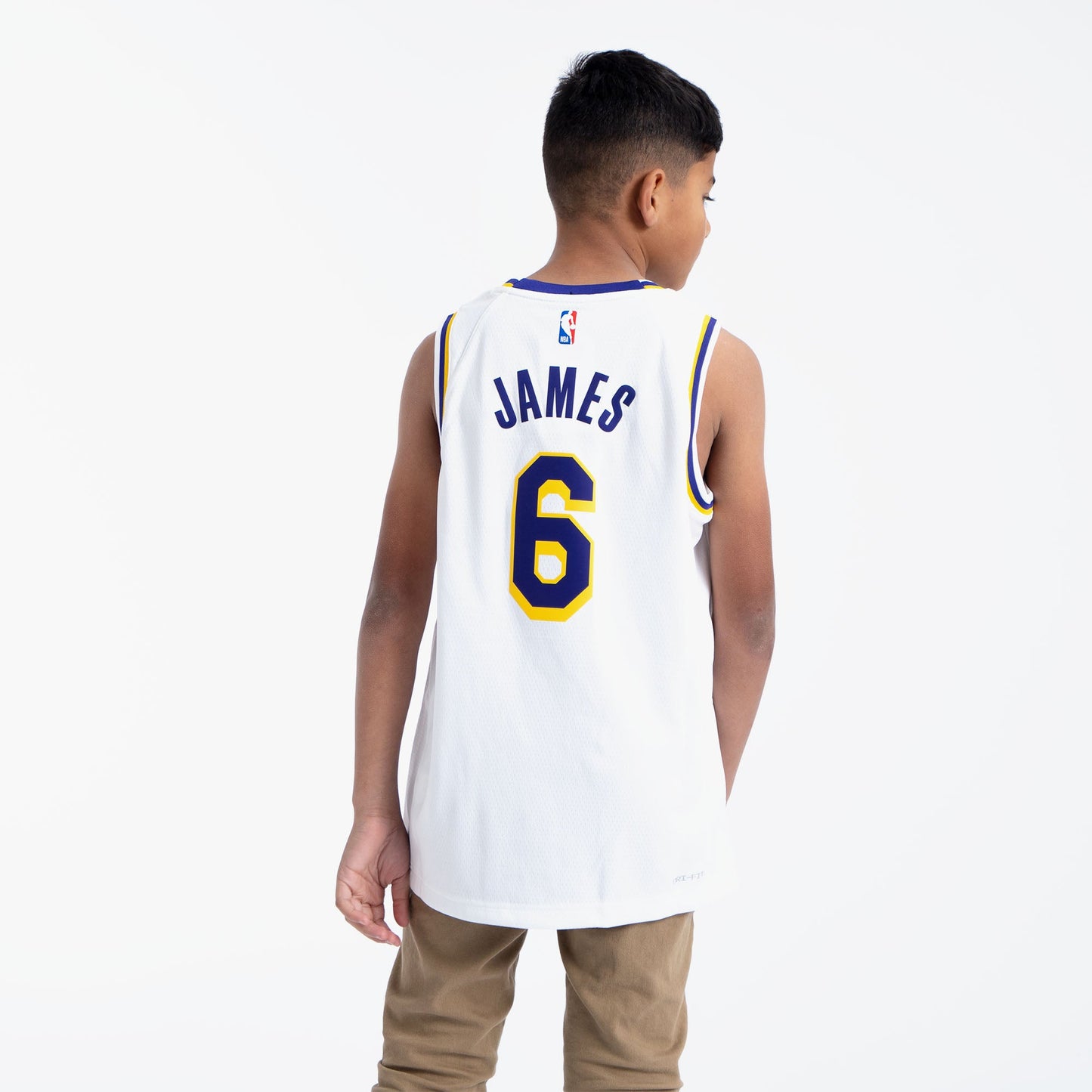 LeBron James Los Angeles Lakers 2023 Association Edition Youth NBA Swingman Jersey