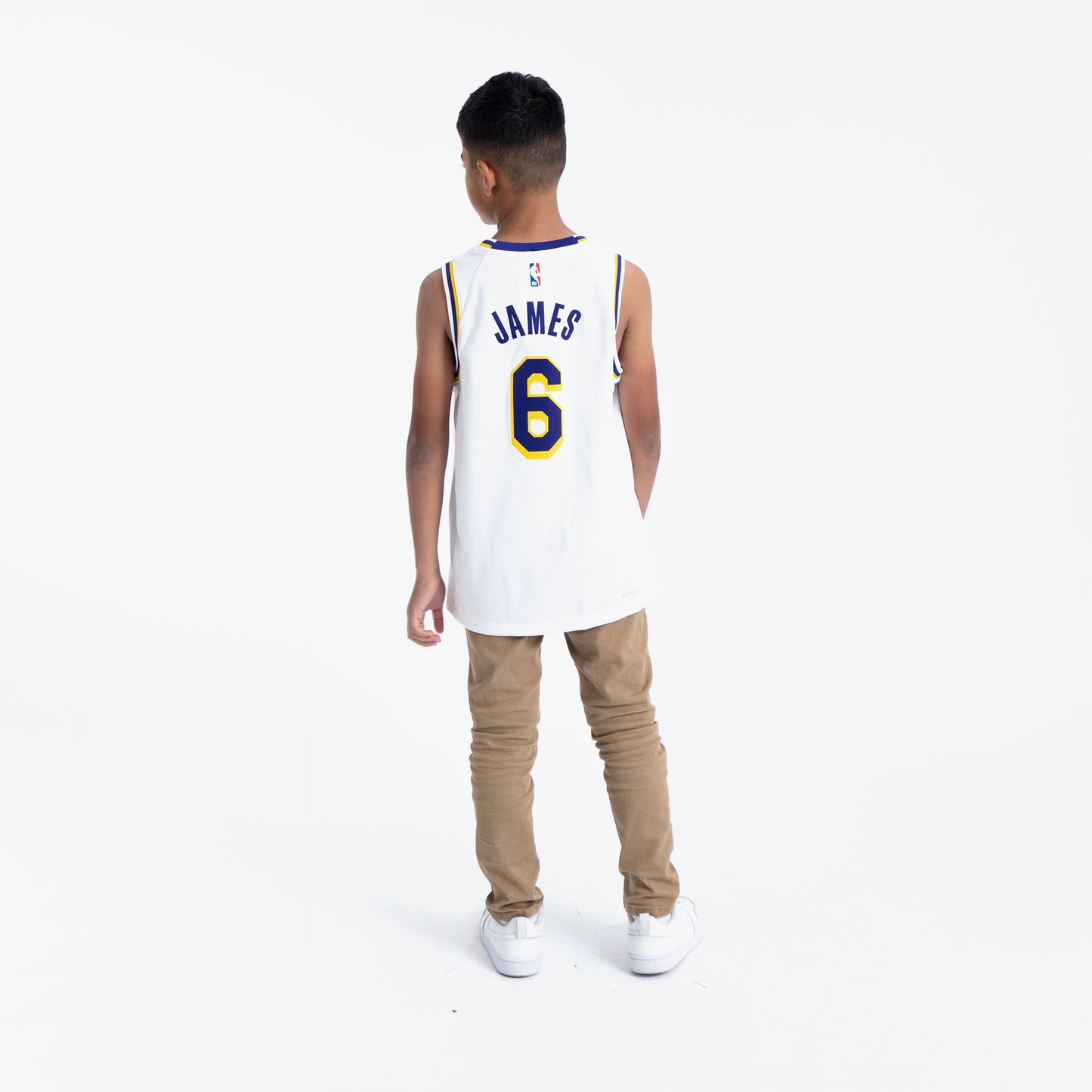 LeBron James Los Angeles Lakers 2023 Association Edition Youth NBA Swingman Jersey