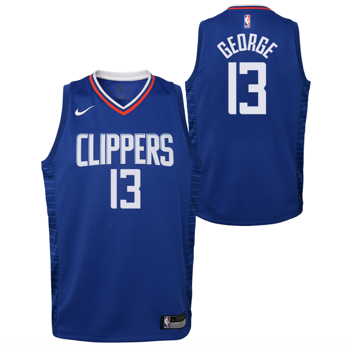 Paul George Los Angeles Clippers 2023 Icon Edition Youth NBA Swingman Jersey