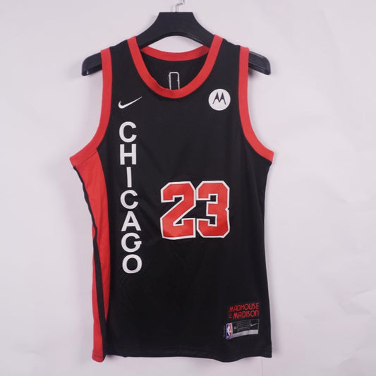 Men's Chicago Bulls Michael Jordan #23 Black 2023/24 Swingman Jersey - City Edition