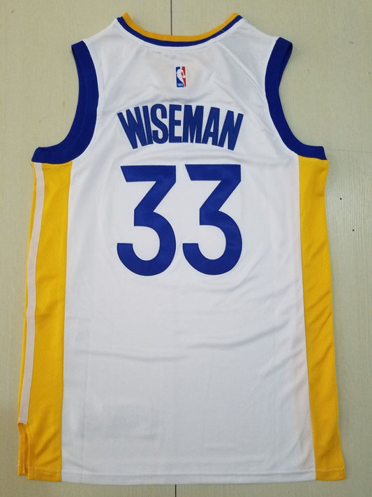 Weißes James Wiseman Fast Break Replica-Spielertrikot der Golden State Warriors für Herren