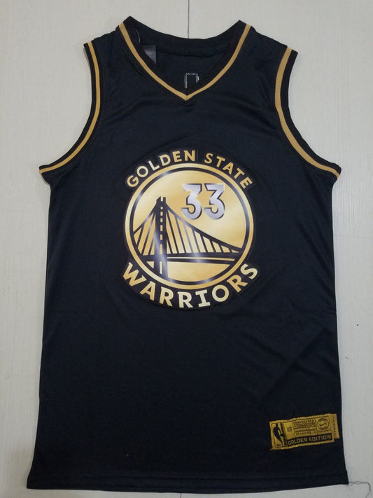 Schwarzes klassisches Spielertrikot der Golden State Warriors James Wiseman #33 für Herren