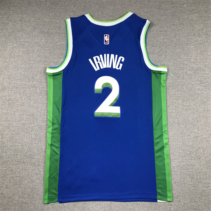 Men's Dallas Mavericks Kyrie Irving #2 Blue 2022/23 Swingman Jersey - City Edition