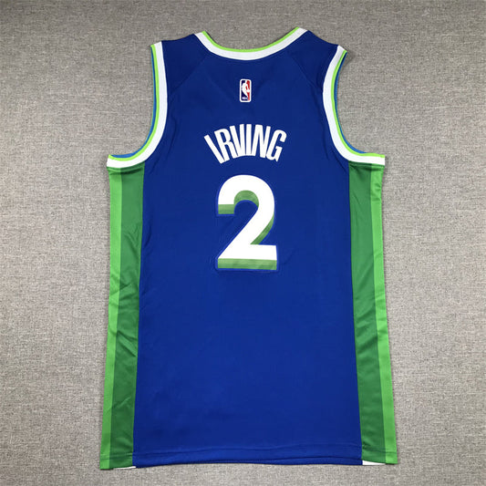 Men's Dallas Mavericks Kyrie Irving #2 Blue 2022/23 Swingman Jersey - City Edition