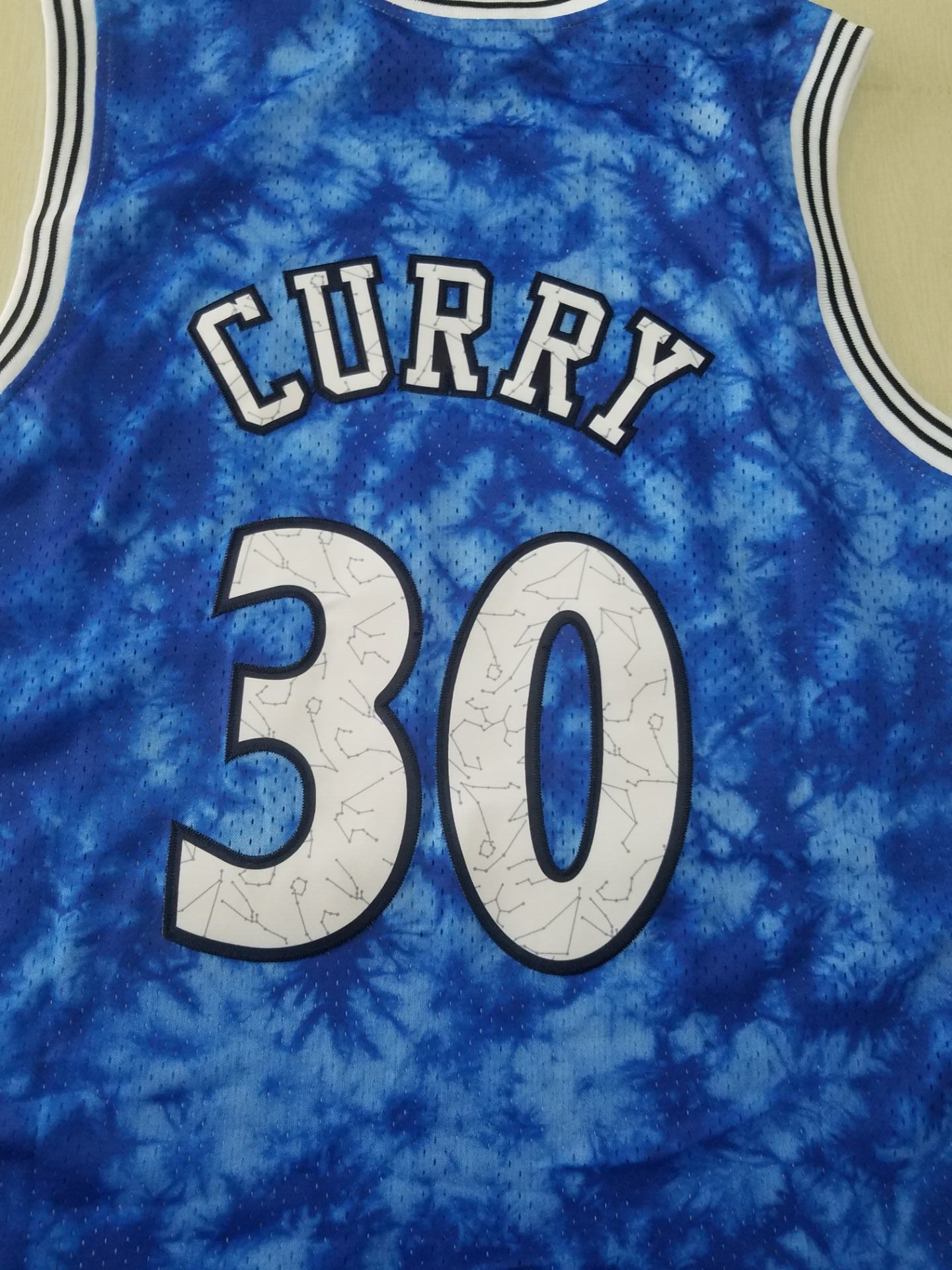 Stephen Curry Mitchell &amp; Ness Swingman-Trikot der Golden State Warriors für Herren in Blau