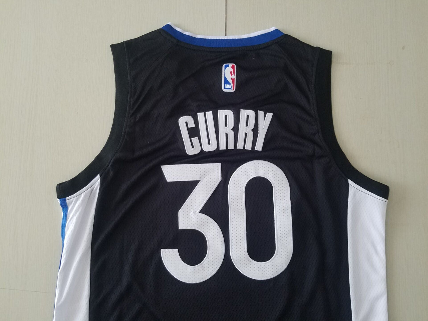 Men's Golden State Warriors Stephen Curry #30 Black Swingman Jersey