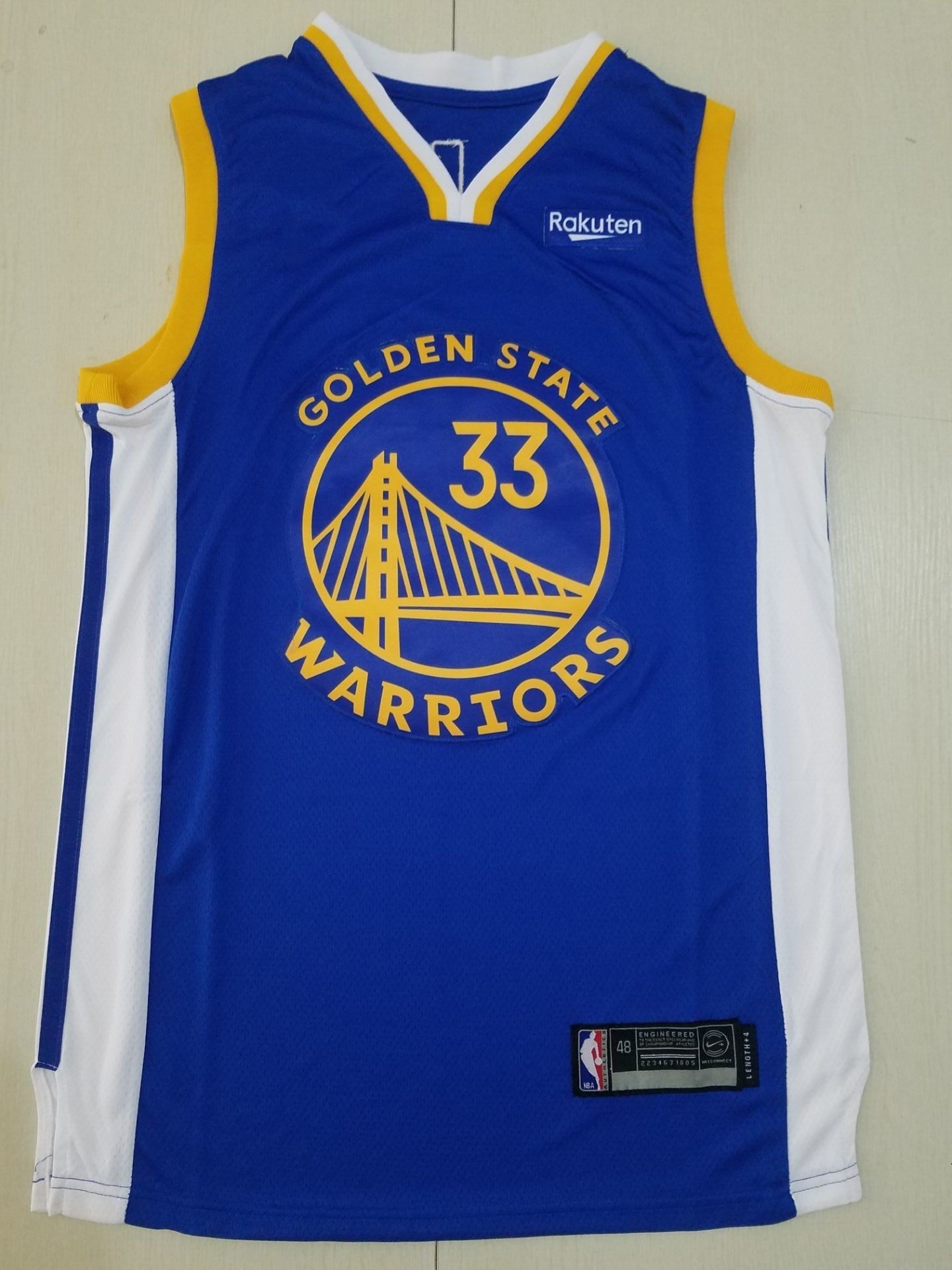 Men's Golden State Warriors James Wiseman 2021/22 Fast Break Replica Jersey