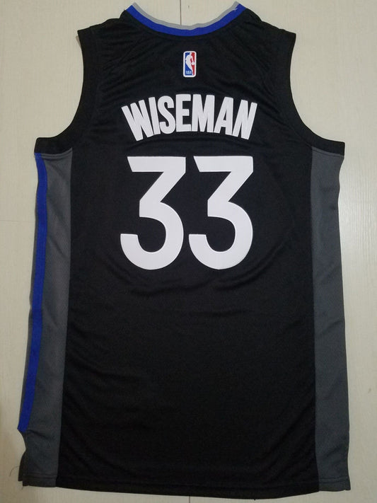 Herren Golden State Warriors James Wiseman #33 Schwarzes Swingman-Trikot