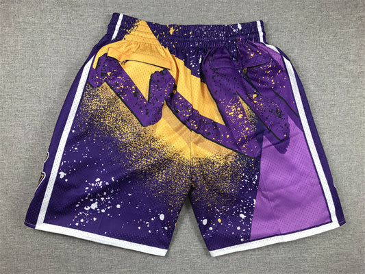 Lila Swingman-Taschenshorts der Los Angeles Lakers für Herren