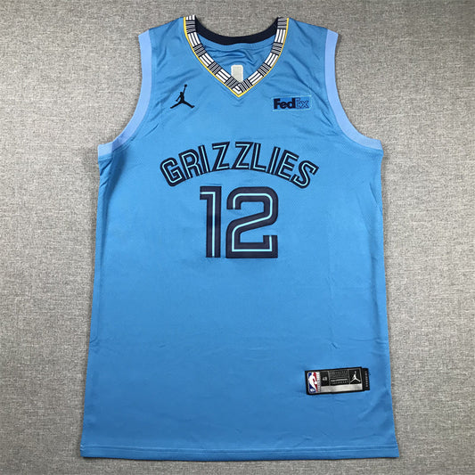 Herren Memphis Grizzlies Ja Morant #12 Blue Swingman Team-Trikot