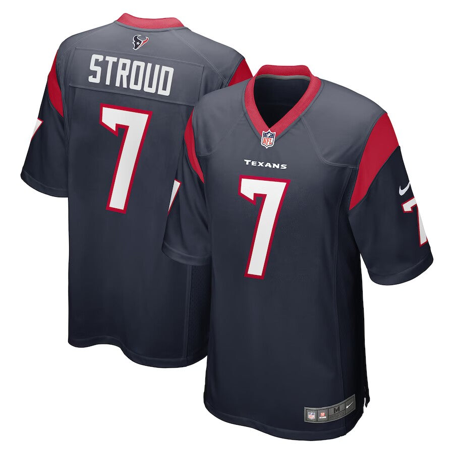 Men's Houston Texans C.J. Stroud #7 Navy Game Jersey