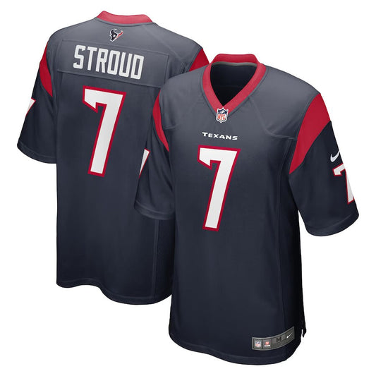 Herren-Spieltrikot der Houston Texans CJ Stroud #7 in Marineblau