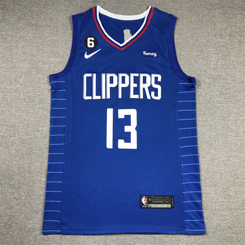 Herren LA Clippers Paul George #13 Royal 2022/23 Swingman-Trikot