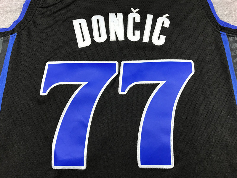 Men's Dallas Mavericks Luka Doncic #7 Black 2023/24 Swingman Jersey - City Edition