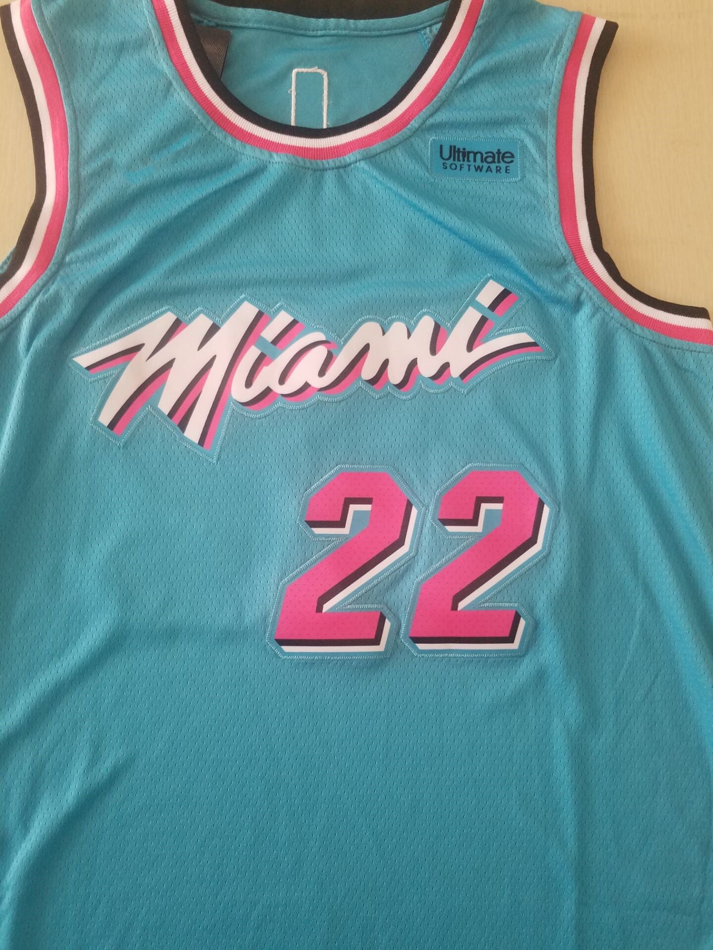 Men's Miami Heat Jimmy Butler #22 NBA Blue Swingman Jersey