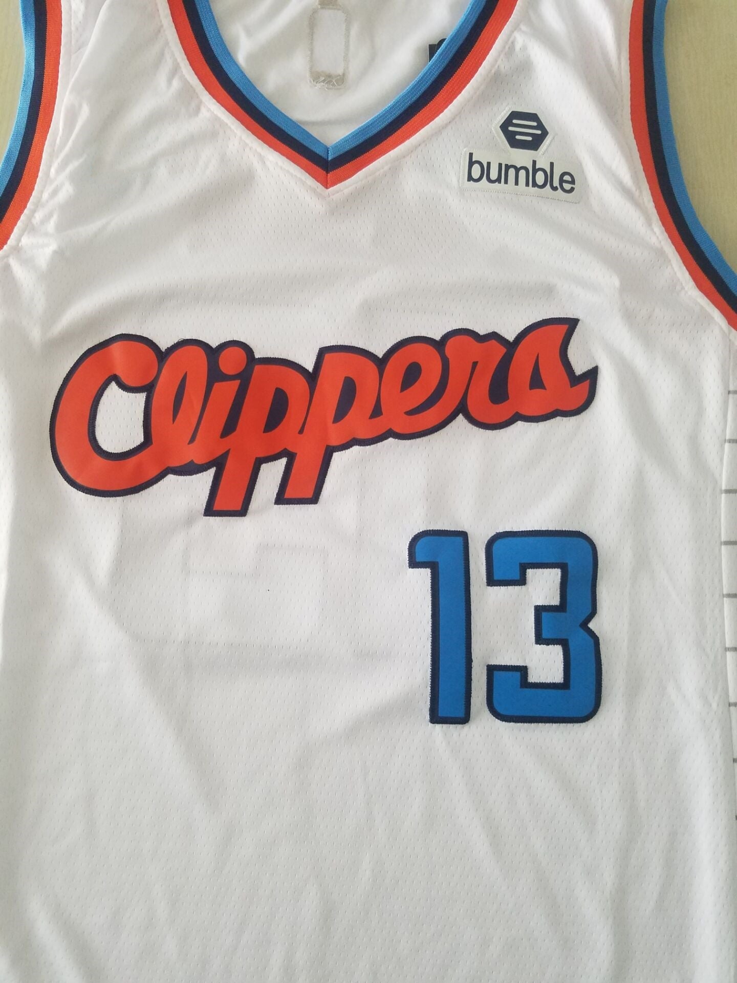 Weißes Classics-Trikot der LA Clippers Paul George #13 für Herren