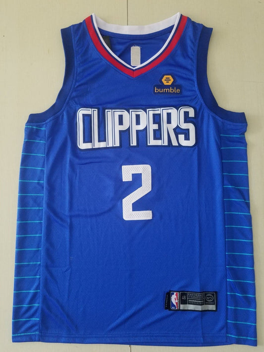 LA Clippers #2 Kawhi Leonard 19-20 men's Jersey BLUE