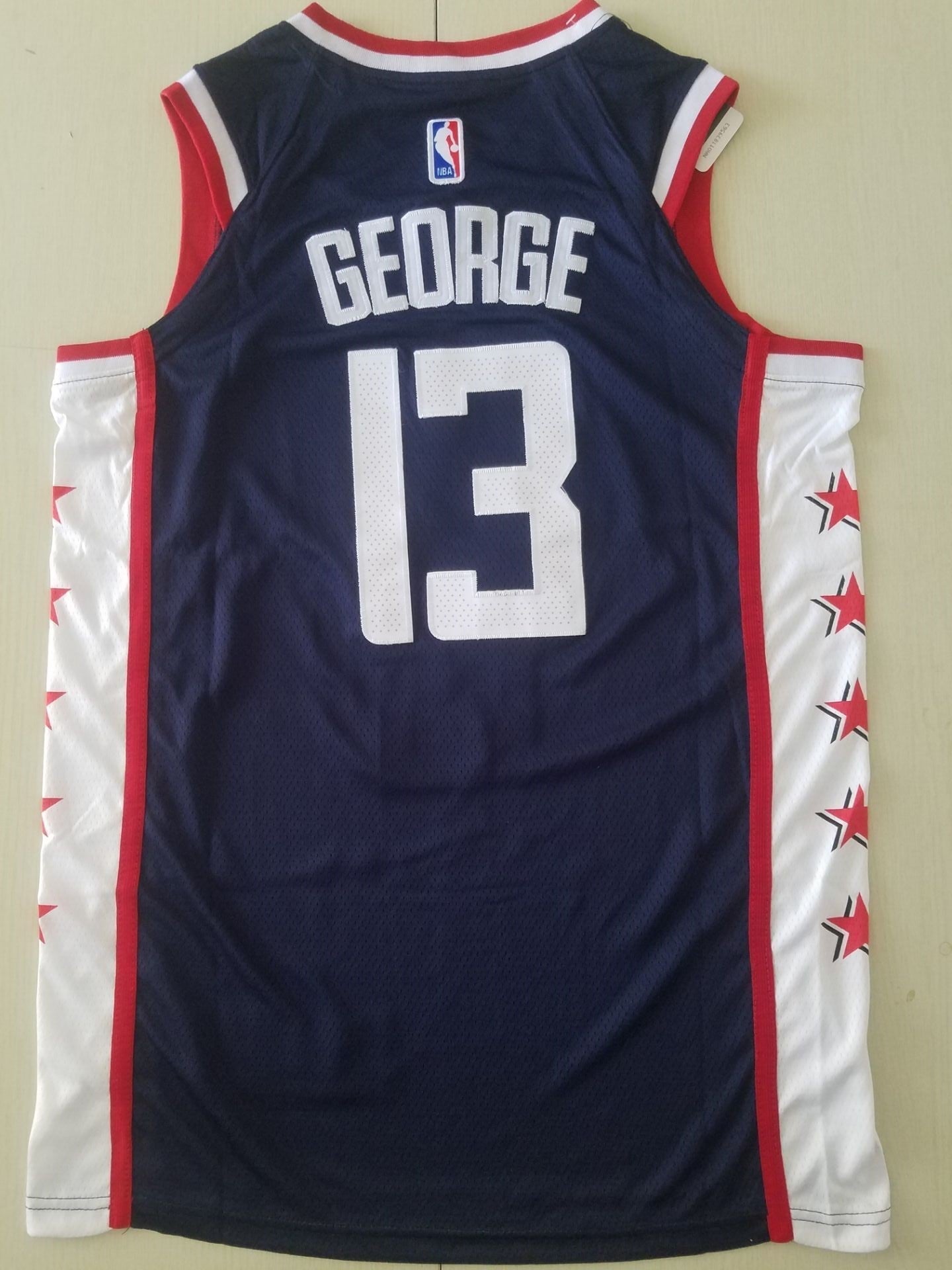 Men's LA Clippers Paul George #13 Dark Blue Classics Jersey - City Edition