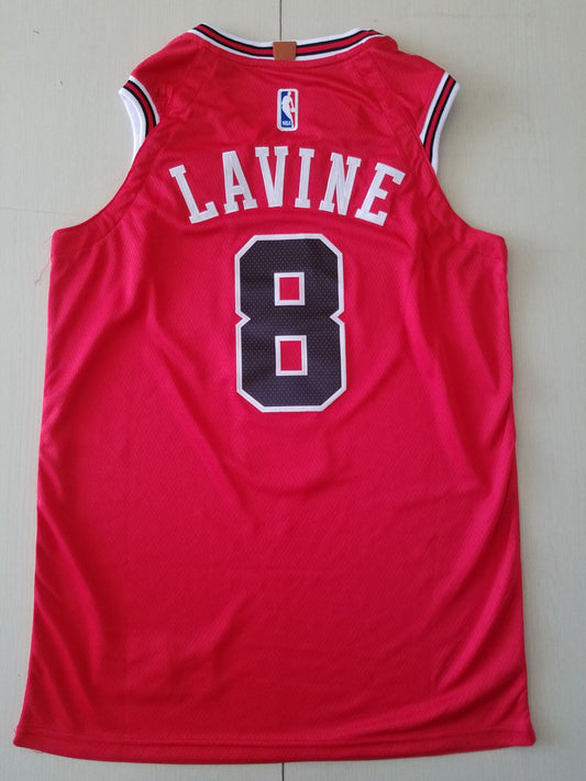 Men's Chicago Bulls Zach LaVine #8 Red Fast Break Player Jersey