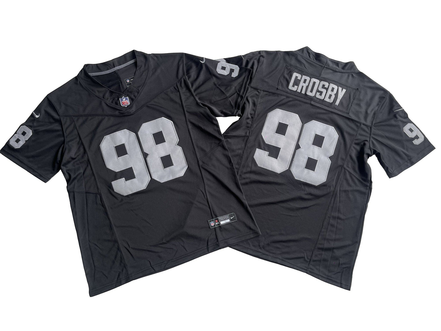 Las Vegas Raiders 98# Maxx Crosby Nike Vapor F.U.S.E. Limited Jersey