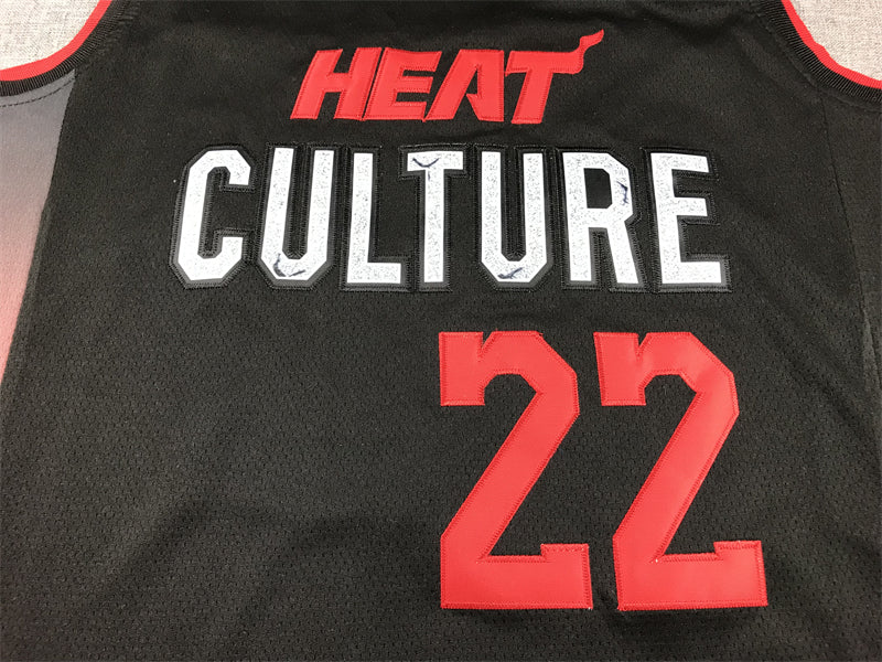 Men's Miami Heat Jimmy Butler #22 Black 2023/24 Swingman Jersey - City Edition