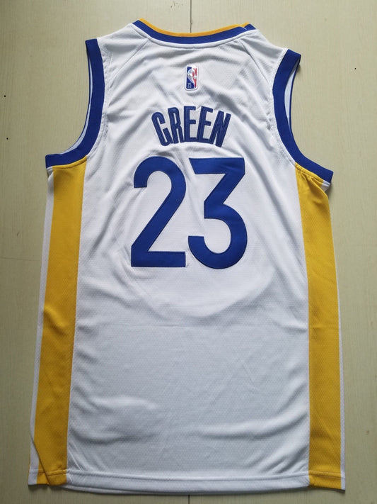 Herren-Klassiker-Spielertrikot der Golden State Warriors Draymond Green #23 in Weiß