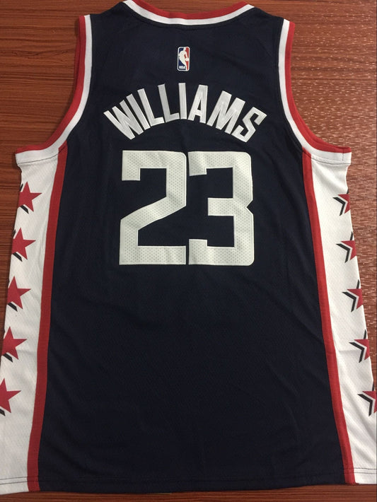 Men's LA Clippers Lou Williams #23 NBA Black Replica Jersey