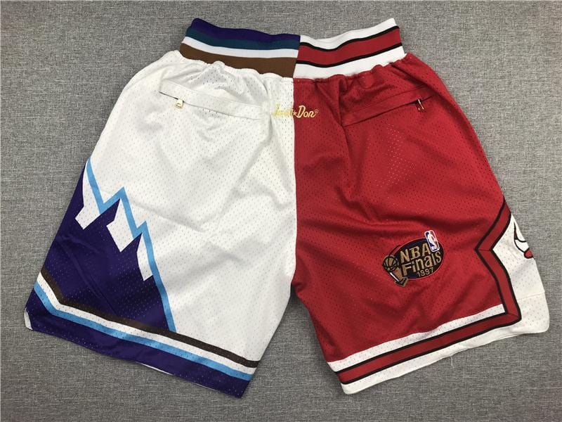 1997 NBA Finals Basketballshorts Utah Jazz &amp; Chicago Bulls